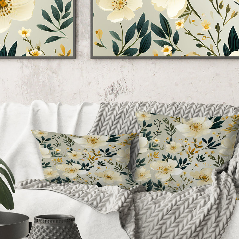 Coussin Playful Poppy Blossom Radiance I - imprimé floral