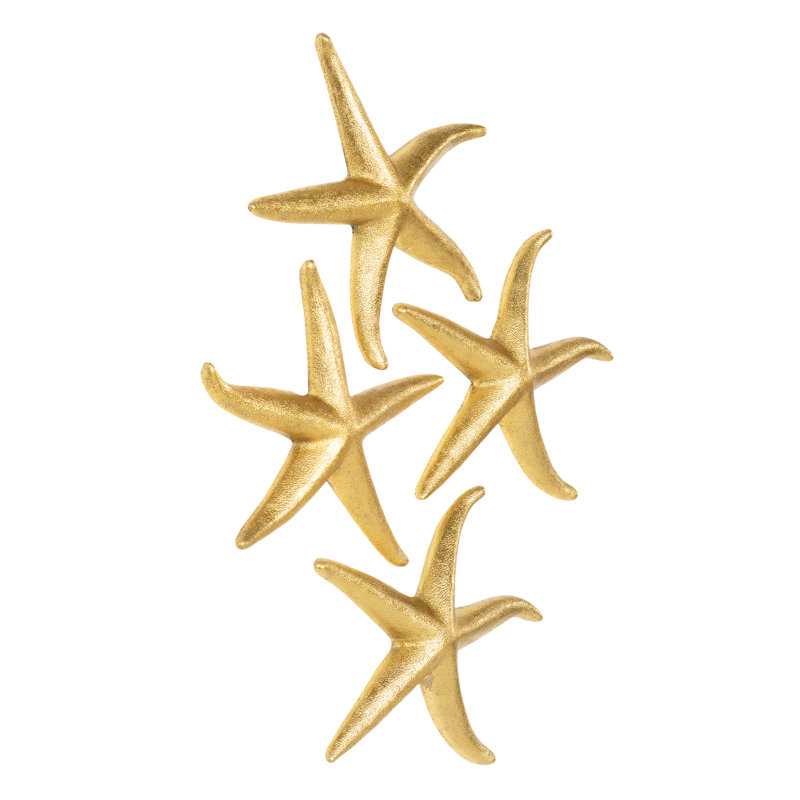 4 Piece Starfish Wall Décor Set, Medium