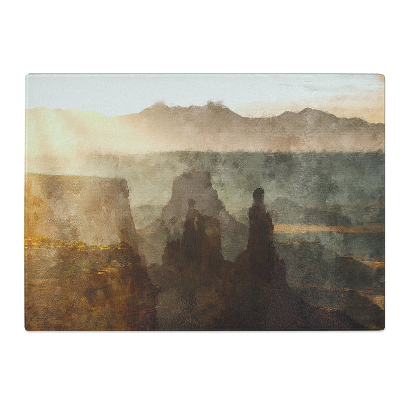 Canyon Arch Painting Chopping Board, 0.4cm H x 20cm W x 28.5cm L