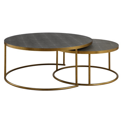 Mercer41 Rudin Gray Nesting Coffee Tables