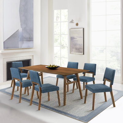 Flaner 6 - Person Four Leg Dining Set