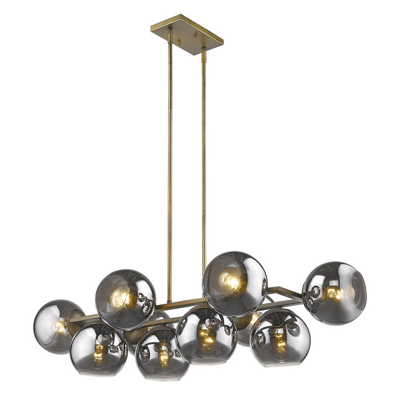 Luminaire suspendu sphère 10 lumières pour îlot de cuisine Jericho