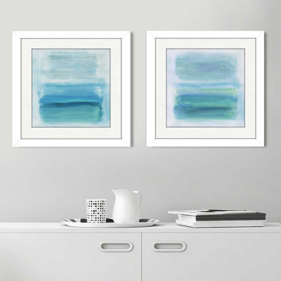 «Near Sorrento» par Susan Jill - Ensemble de 2 reproductions de cadres photo