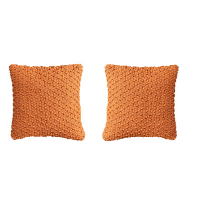 Housse de coussin diamant tressé carré