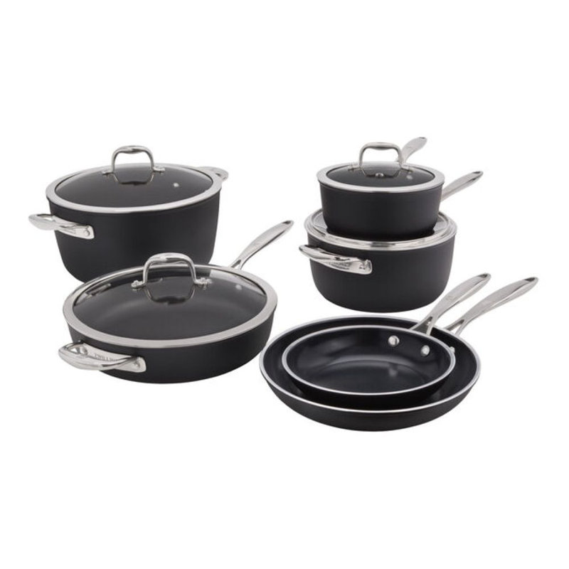 Batterie de cuisine ZWILLING Forte Plus, 10 pièces, aluminium, céramique et titane