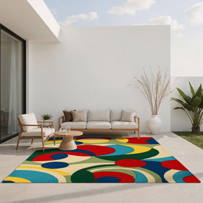 Tapis d'intérieur et d'extérieur Vivid Wiggle