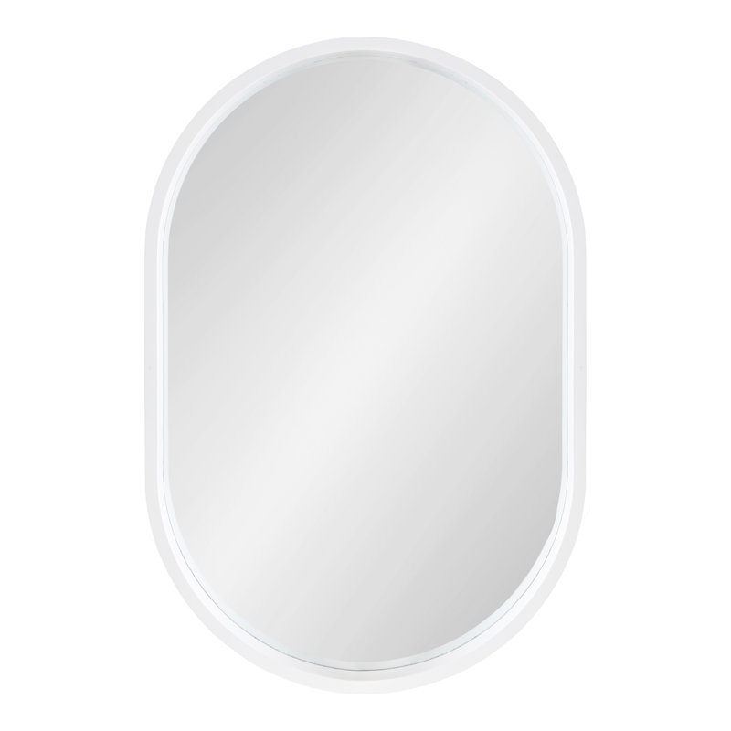 Arranjeet Engineered Wood Flat Mirror, 30" x 20", White