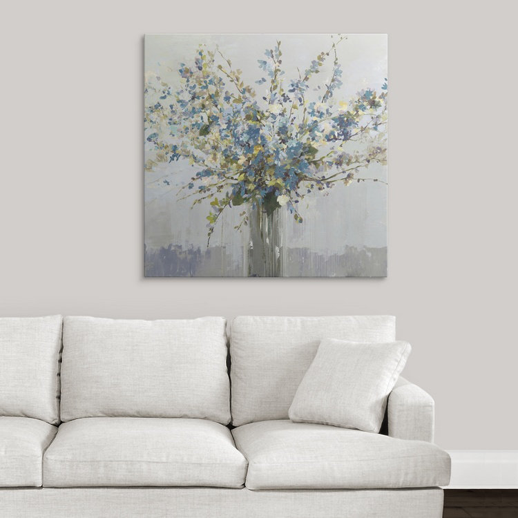 Anjelo Bouquet, reproduction d'art par Allison Pearce, H 35 po x l 35 po x P 1,5 po, Toile