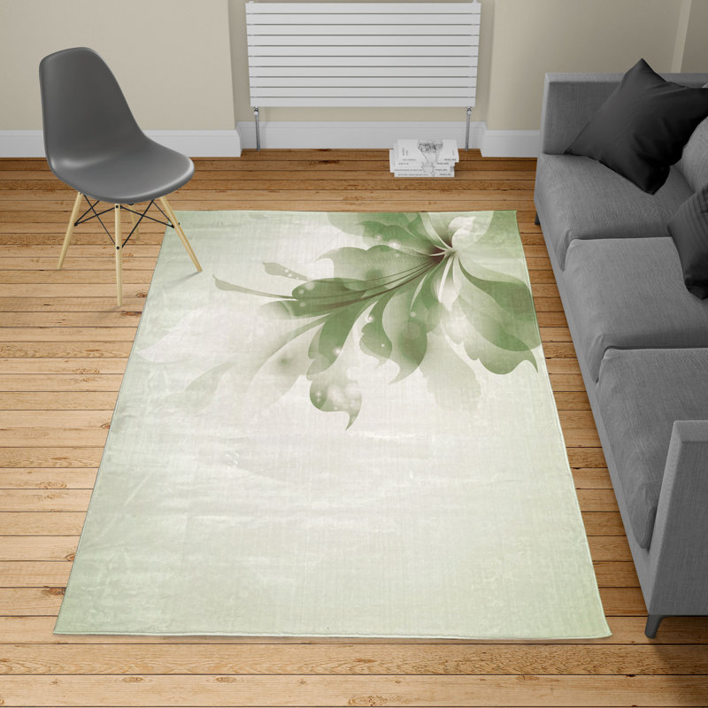 Tapis vert Ambesonne, Rectangle 5 pi 2 po x 7 pi 6 po