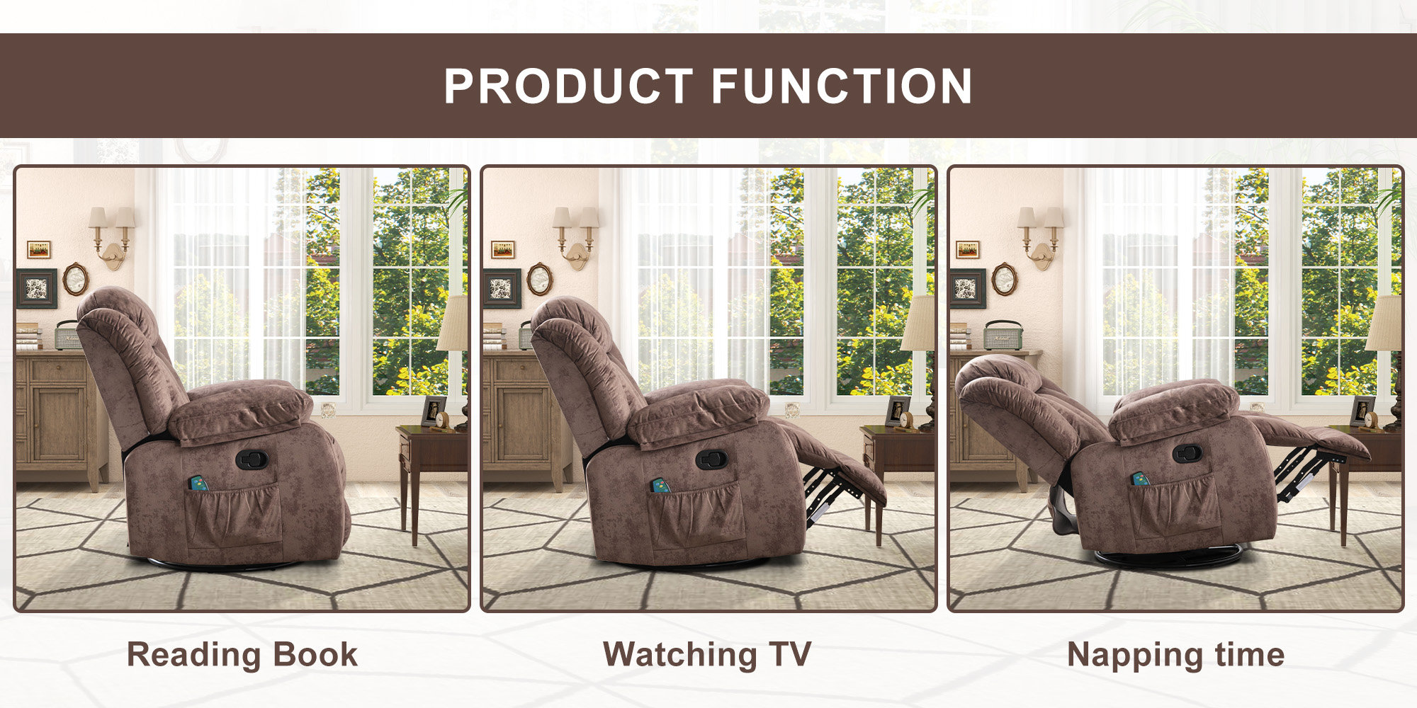 Comfort in Every Position: Read, Watch, or Nap in Luxury