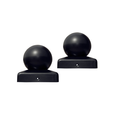 ALEKO Black Metal Post Cap