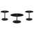 3 pièces: 2 tables de bout, table basse