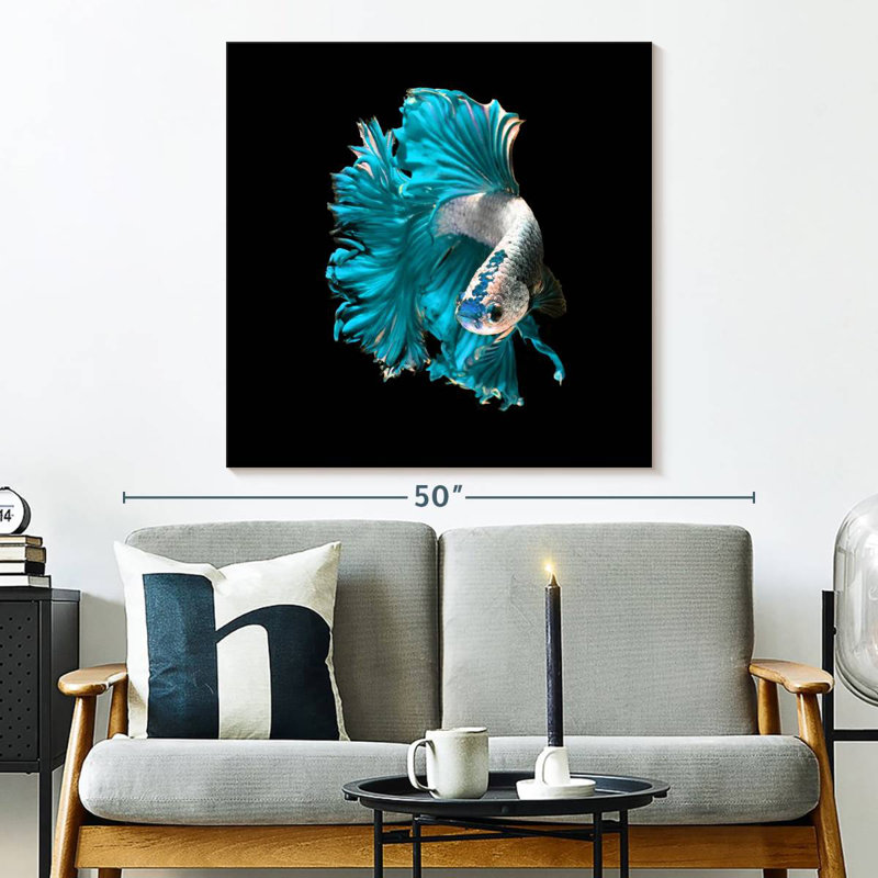 Brampt Plush Fighter Fish, 33" H x 33" W