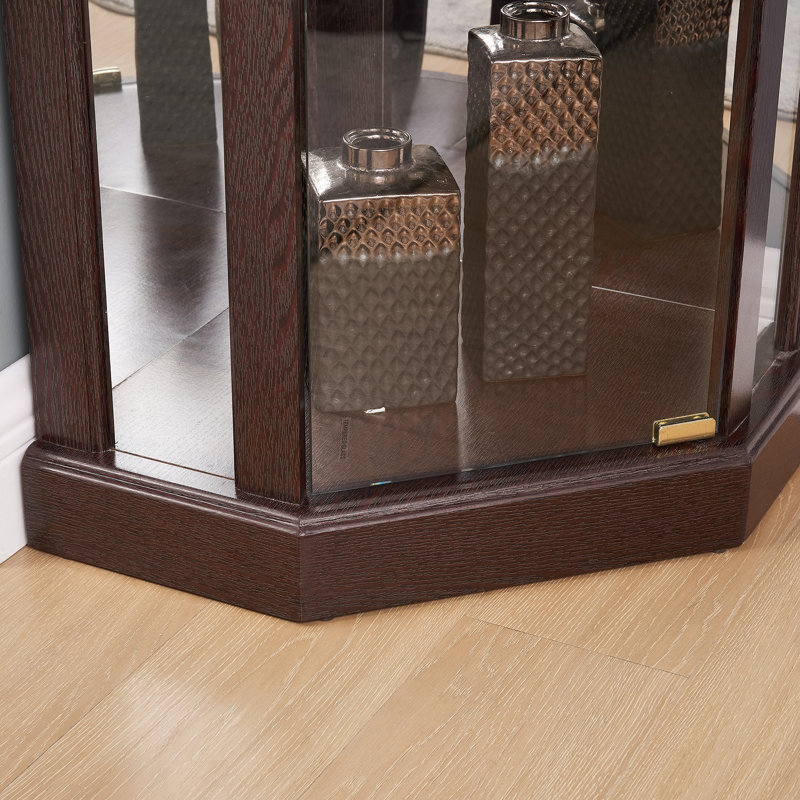 Vitrine de coin lumineuse, Brun