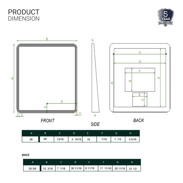 Dimensions du produit