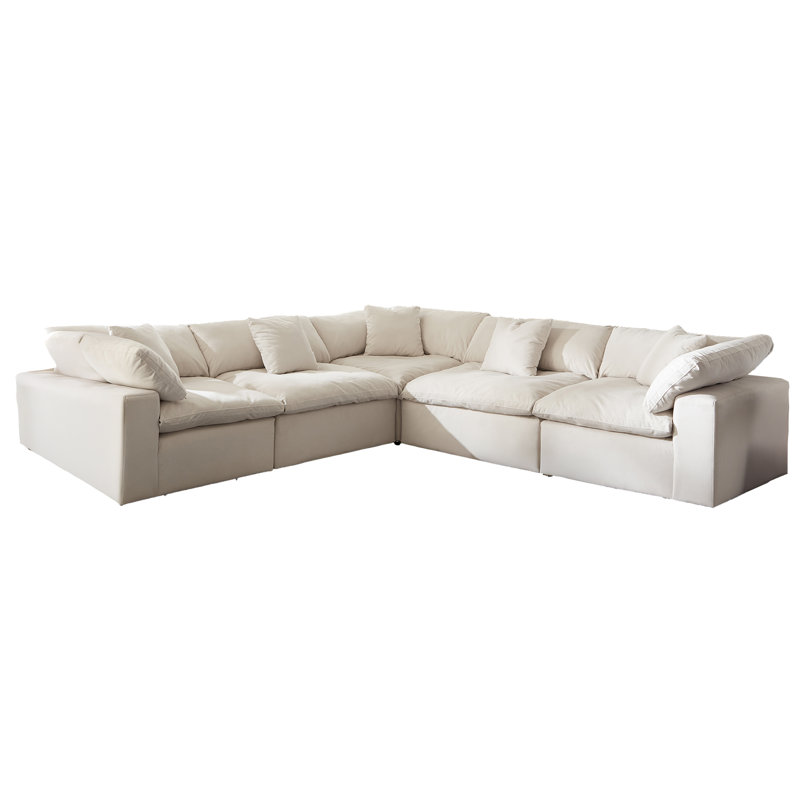  6 - Piece Upholstered Sectional