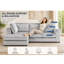 4 Seater Velvet Sofa & Chaise-134973893