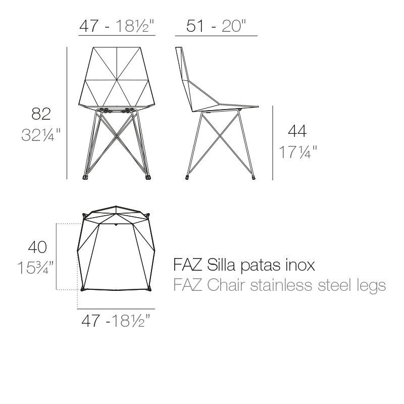 Faz Patio Dining Chair, Ecru