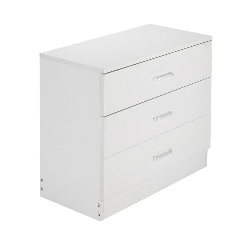 Commode blanche à 3 tiroirs Amaiia, White
