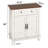 3-Tier Farmhouse Sideboard Cabinet with Adjustable Storage, Drawer & Doors for Dining Room Kitchen Entryway