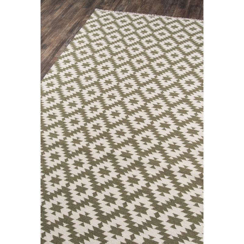 Thompson Wool Geometric Area Rug, Rectangle 7'6" x 9'6"