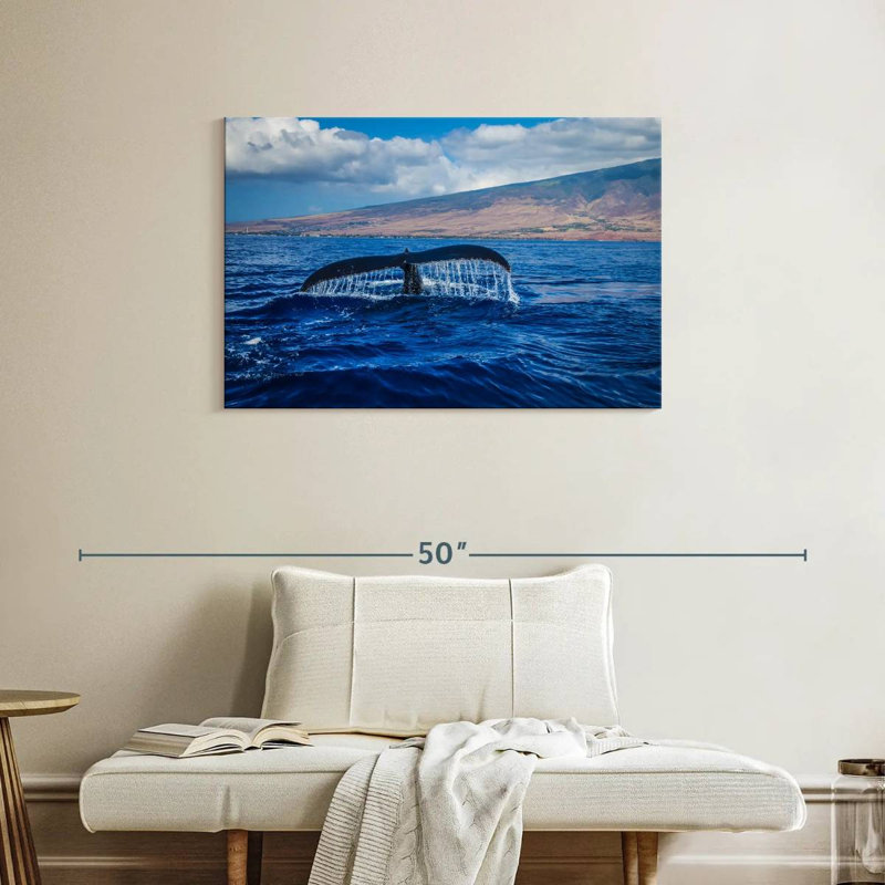 Brampt Whale At Sunset, 24'' H x 36'' W