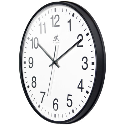 Wrought Studio™ Madelis Wall Clock, Black, 15"