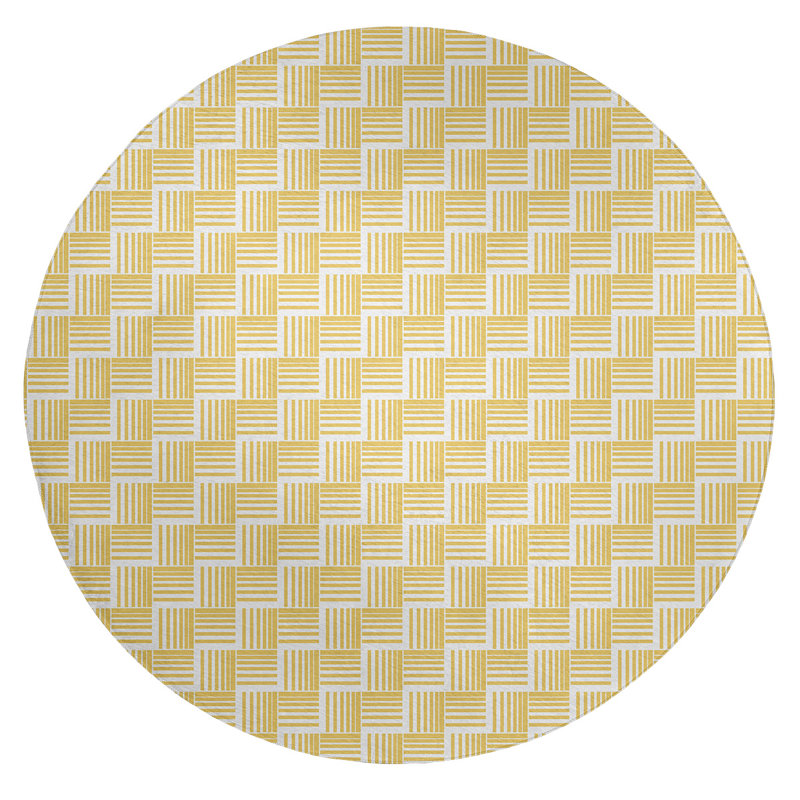Chenille Indoor Rug, Round 5'