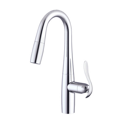 Gerber Selene® Single Handle Pull-down Prep Faucet W/ Snapback 1.75 Gpm Stainless Steel In Chrome