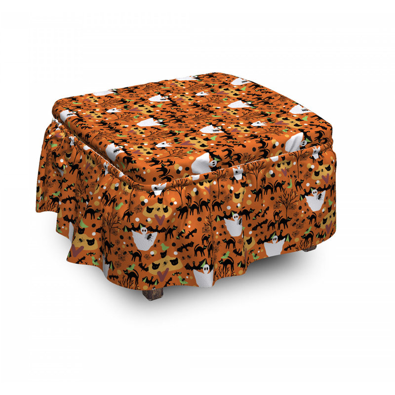 Box Cushion Ottoman Slipcover