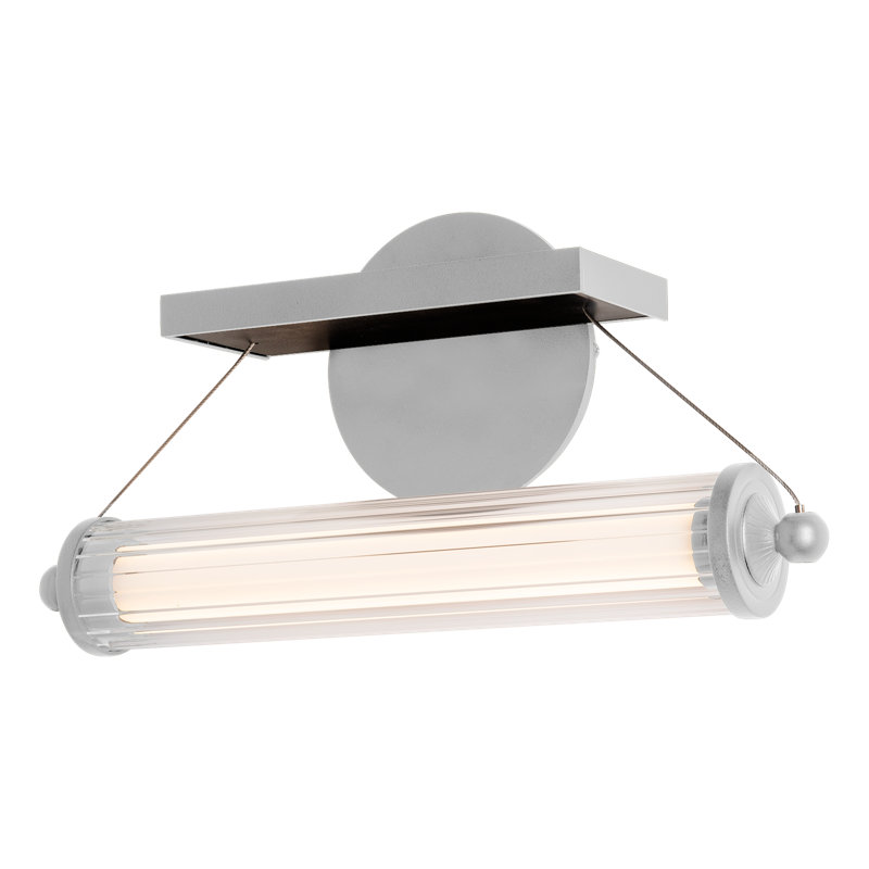 Libra 1 - Light LED Dimmable Armed Sconce, Vintage Platinum