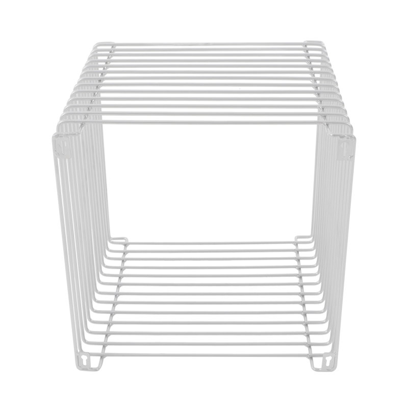 Table d'appoint carrée, table d'appoint polyvalente en fer, table de bout carrée, Argent argent