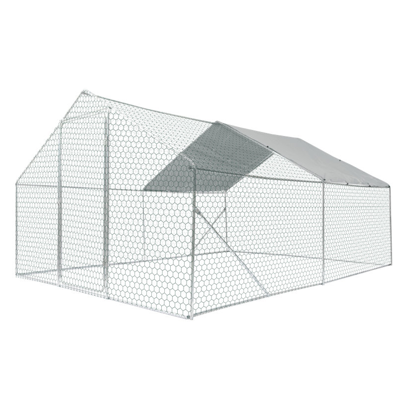 Poulailler extérieur en métal grand espace 10 * 6 pi 3 unités pour utilisation en extérieur