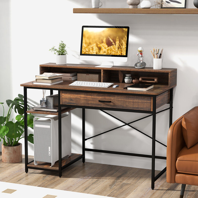 Saharrah Metal Base Computer Desk