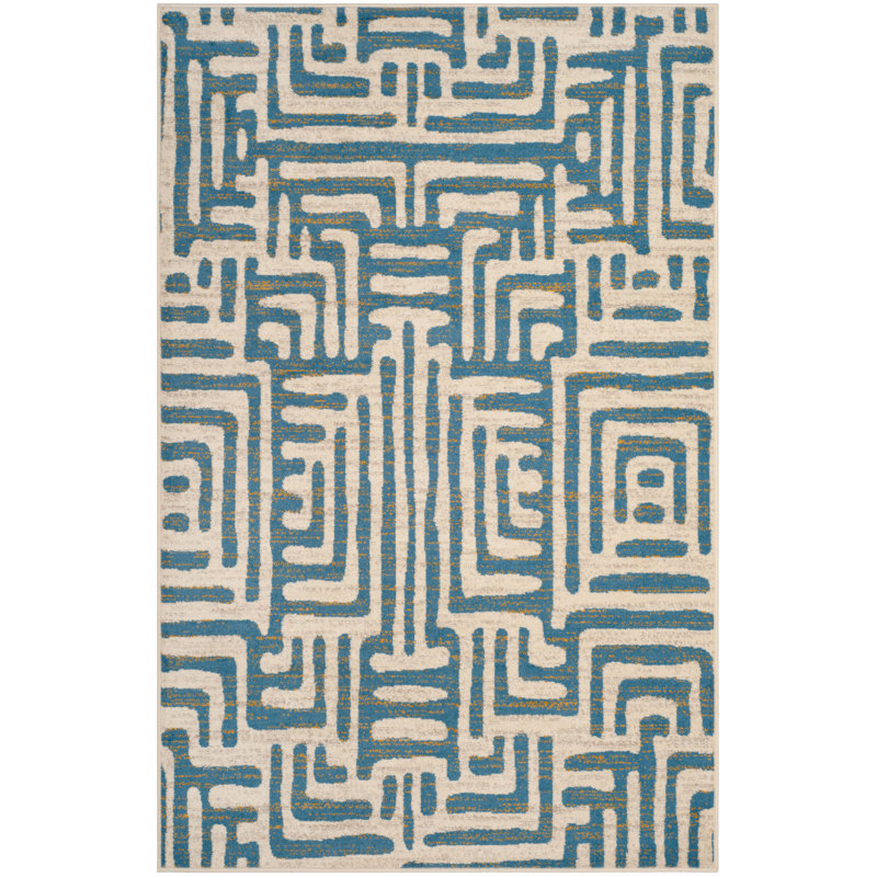Tapis géométrique Allenby Performance, Rectangle 5 pi 1 po x 7 pi 6 po
