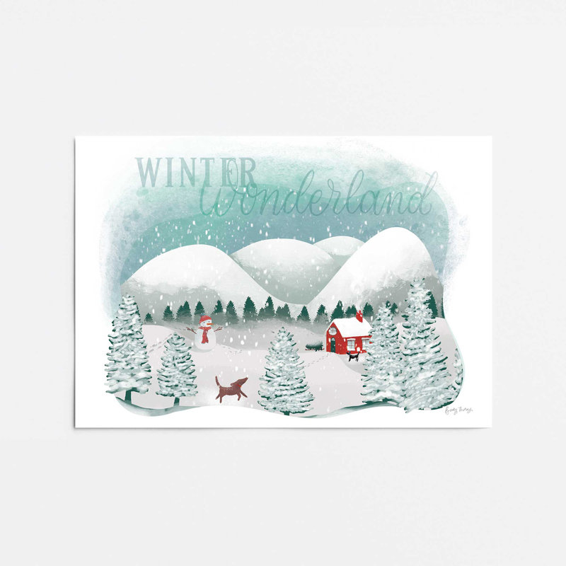 Rustic Winter Wonderland, reproduction encadrée, Papier, H 12 po x l 16 po x P 0,1 po