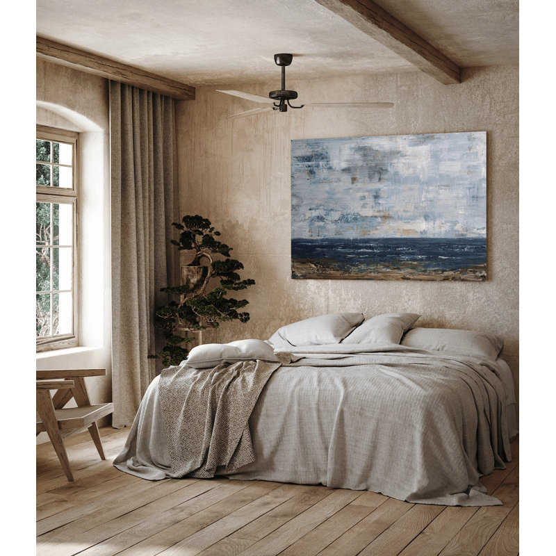 Rocky Shores by John Beard - Artist Enhanced Canvas Print, Black Framed Canvas, 21.5" H x 25.5" W x 1.75" D