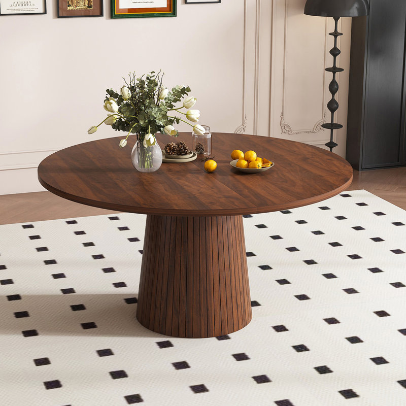 Table de salle à manger ronde, Walnut