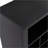 Shoe Cabinet with 24 Cubbies, Contemporary Curved Base, Versatile Hallway/Bedroom Storage, Black | Particle Board | Hallway-397660496