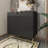 Modern 2-Door Black Accent Cabinet With Adjustable Shelves For Versatile Storage And Stylish Organization In Any Room.