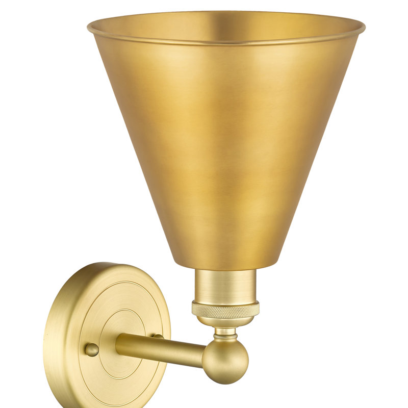 Applique murale 1 lumière 8 "Ballston Cone, Or satiné