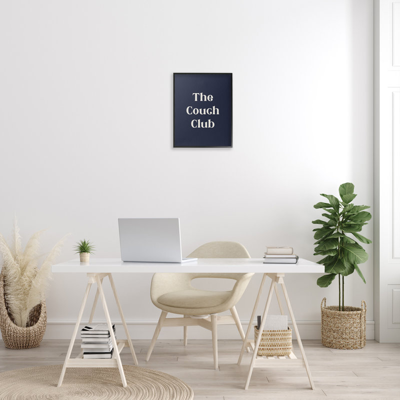 "Couch Club", art de la giclée encadrée par Lil 'Rue, Giclée encadrée noir minuit, H 20 po x l 16 po