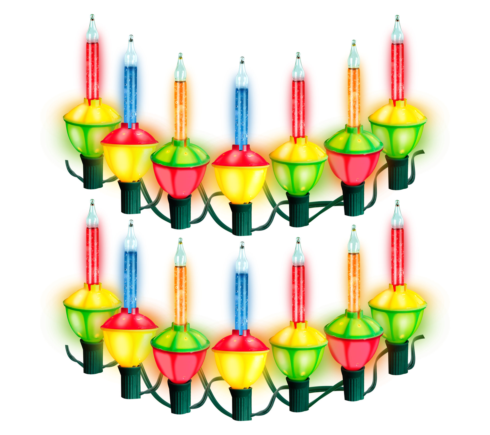 Charlton Home® 2 Pack 7 Count Christmas Bubble String Light | Wayfair