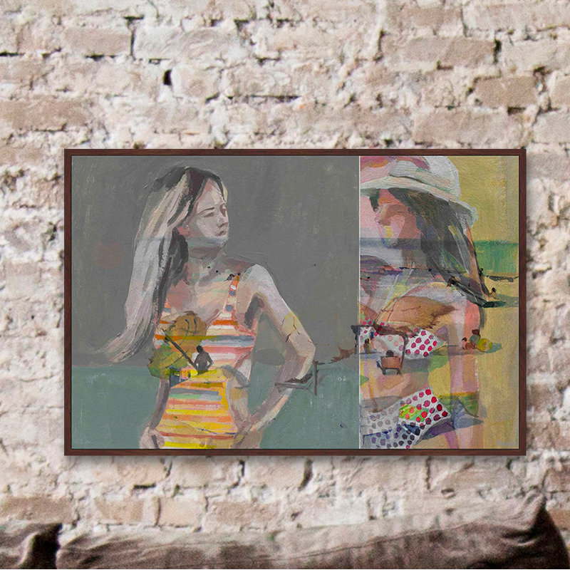 « mode swimsuits »-impression sur toile, 40 po x 60 po