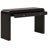 Console Table With Fluted Drawer Front, Entryway Table With Curved Corners & Thick Legs, Sturdy Sofa Table-1816349769