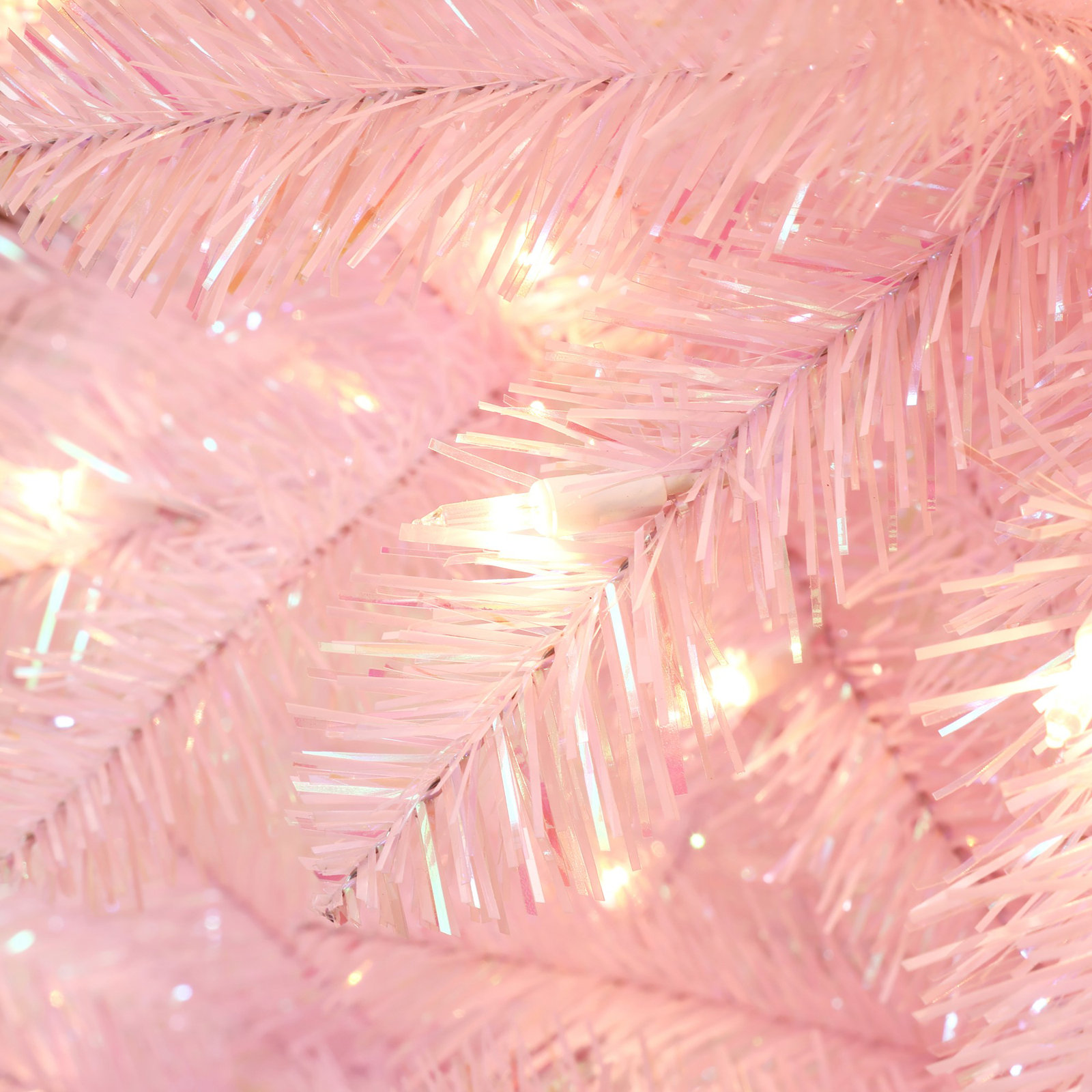 Pink 6.5' Pre-Lit Christmas Tree