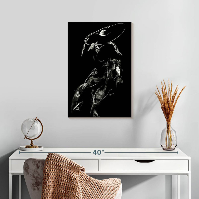 Mehar Scratchboard Rodeo VII, 24" H x 16" W