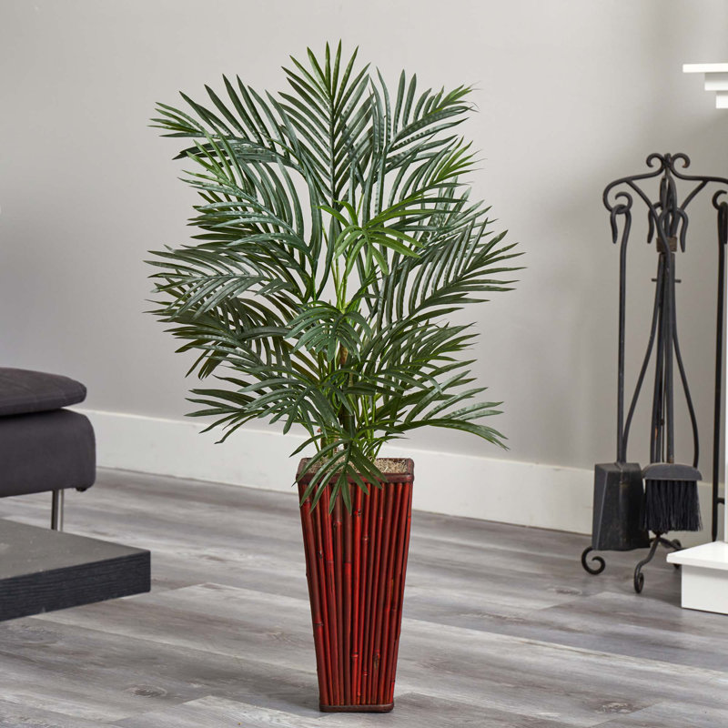 41'' Faux Palm Tree in Wood Planter