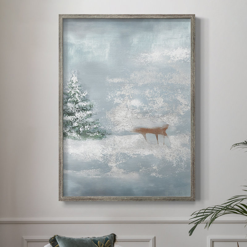 «Christmas Holiday Art CLXII», reproduction d'art encadrée - bois massif, H 11 po x l 9 po