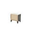 Table de chevet recouverte de faux marbre de style chêne gris foncé rustique, 23 po x 15 po 23 po avec plateau, pouces x 15